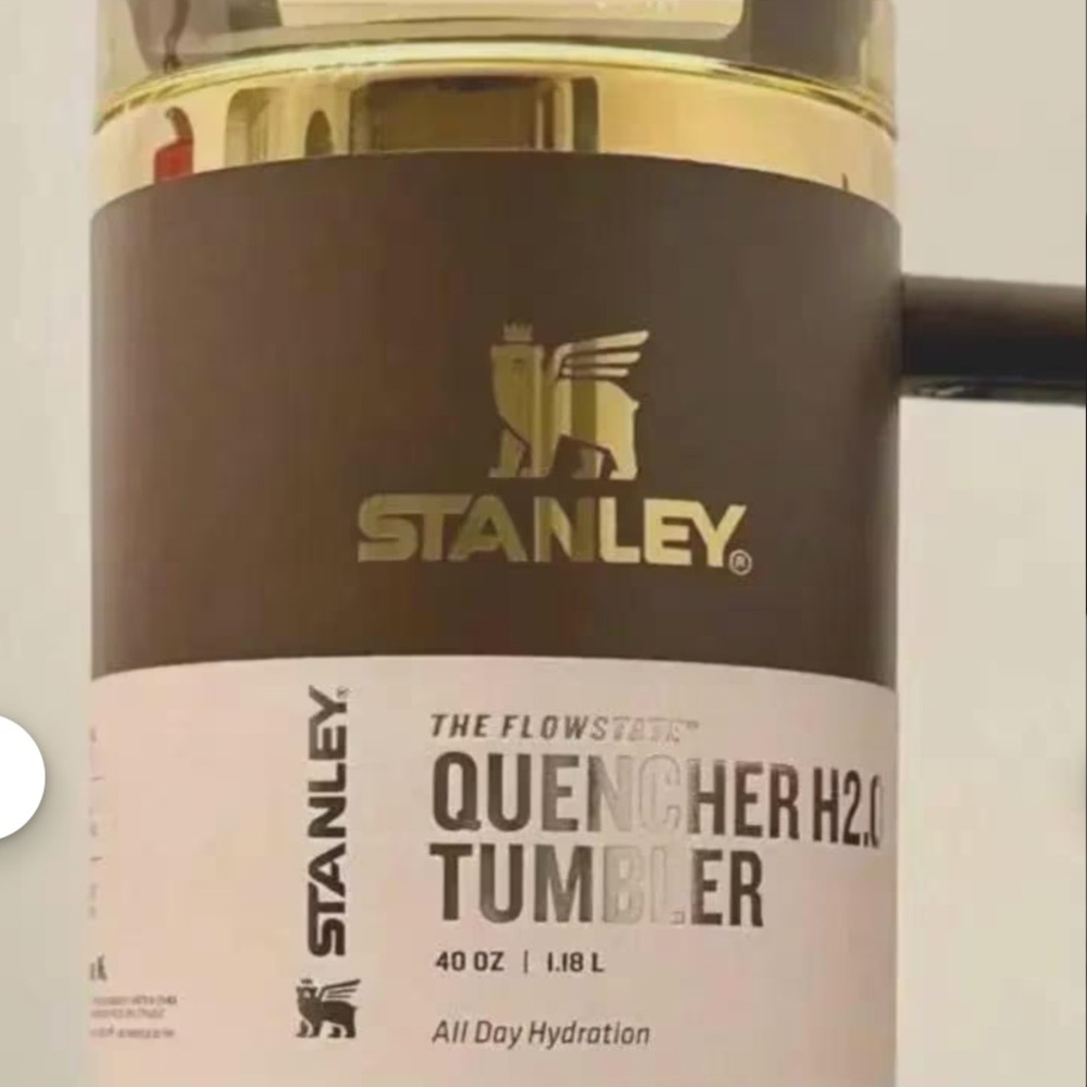 Stanley flowstate brown gold tumbler 40oz Stainless Steel cold cup bottle - Picture 3 of 4